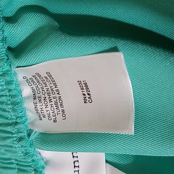 Alfred Dunner Capris Pedal Pusher Pants Aqua Size 12 100% Polyester Washable - Picture 7 of 10